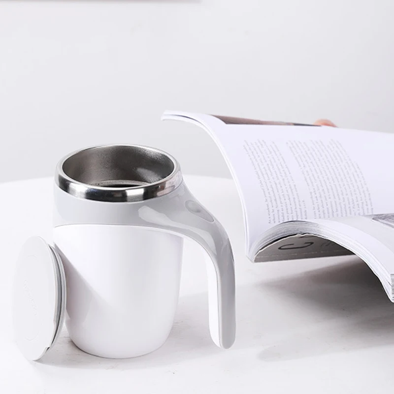 Automatic Stirring Cup Mug Rechargeable Portable Coffee Electric Stirring Stainless Steel Rotating Magnetic Home Drinking Tools - Image 4